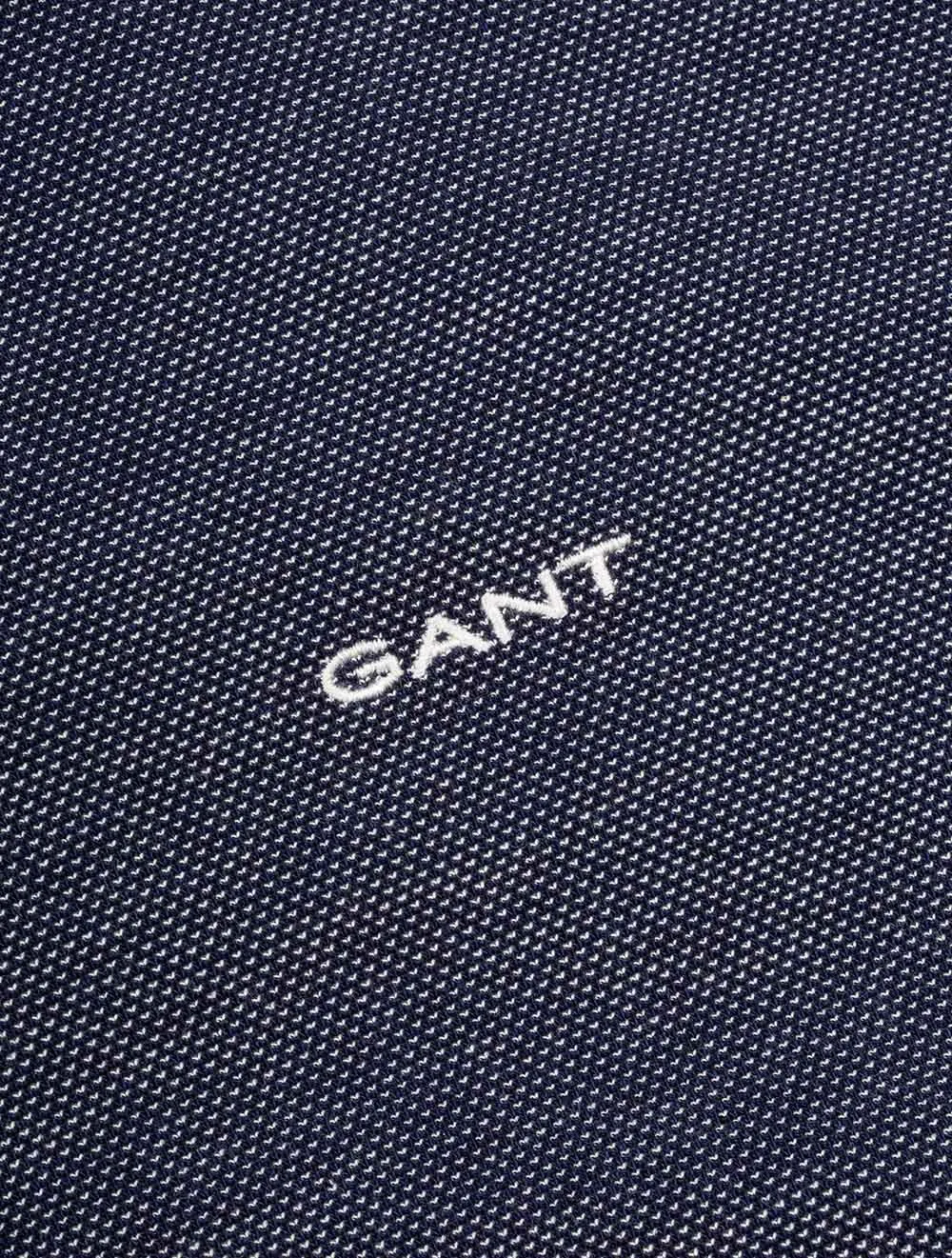4-Colour Oxford Short Sleeve Piqué Polo Persian Blue