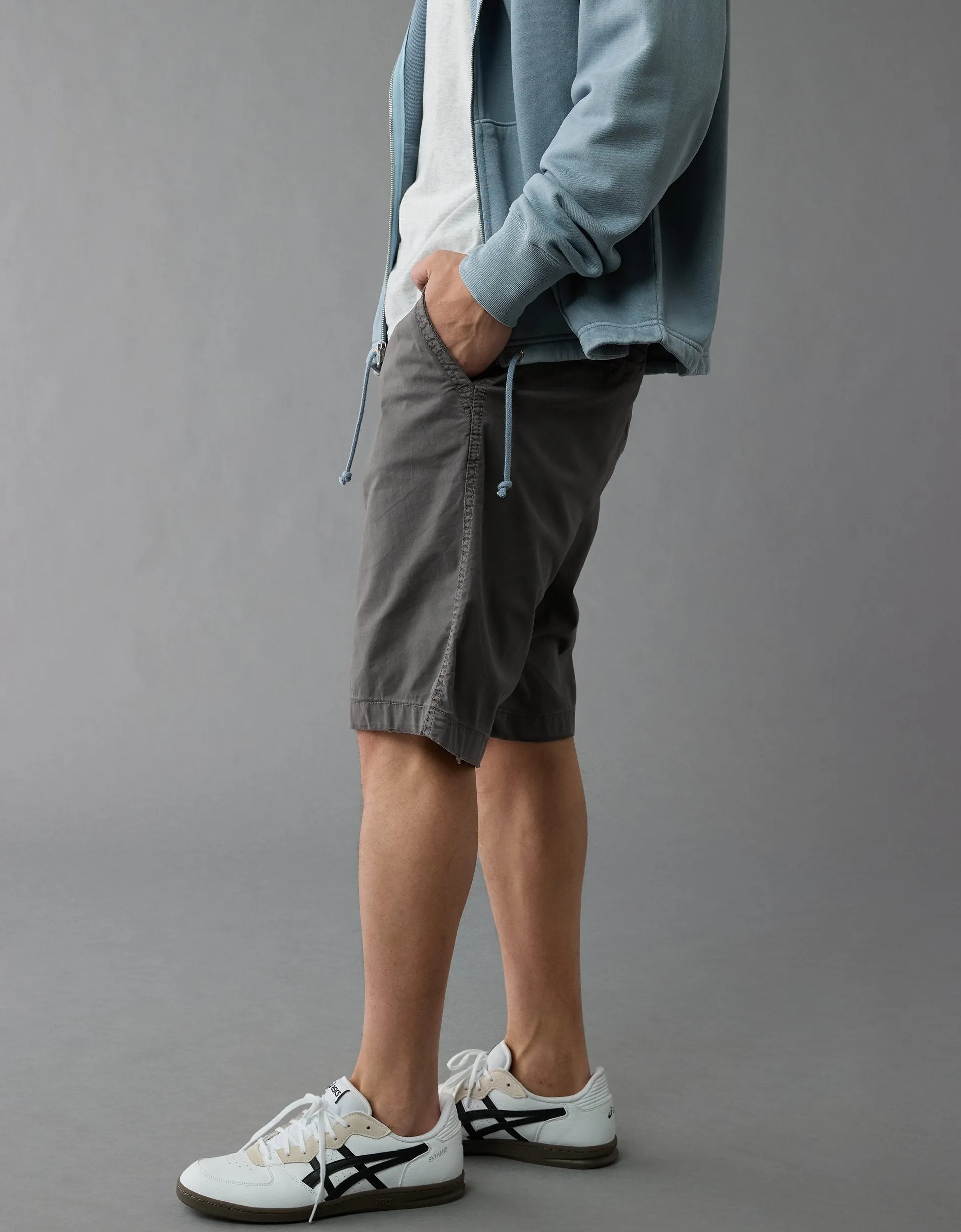 AE Flex 12" Longer Length Lived-In Khaki Short