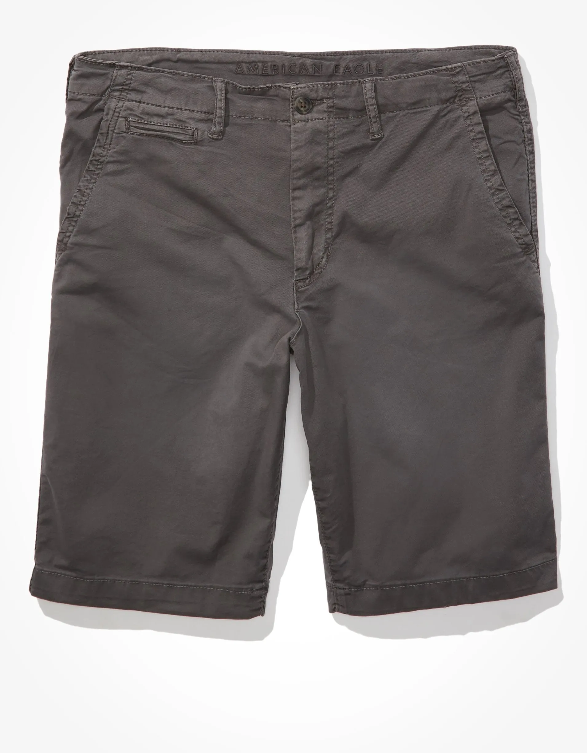 AE Flex 12" Longer Length Lived-In Khaki Short