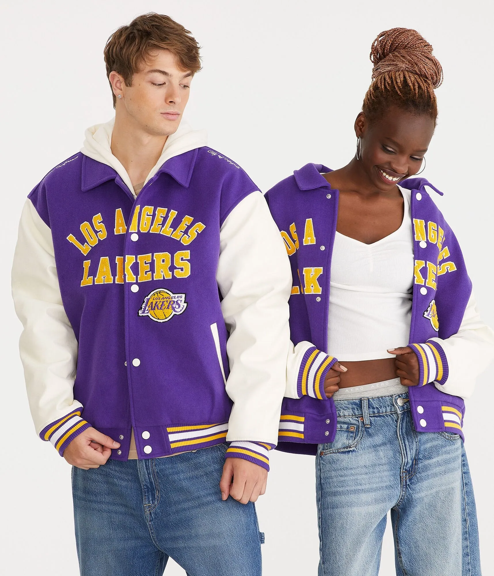 Aeropostale Los Angeles Lakers Bomber Jacket