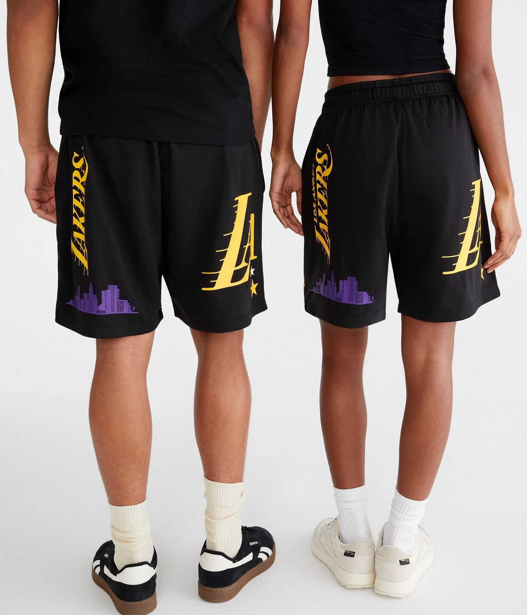 Aeropostale Los Angeles Lakers Mesh Shorts 6"