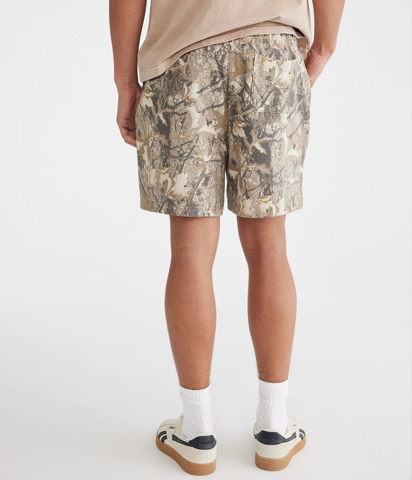 Aeropostale Woodland Camo Fleece Shorts 5.5"