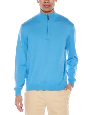 Alashan Cashmere-Blend 1/4-Zip Mock Neck Sweater