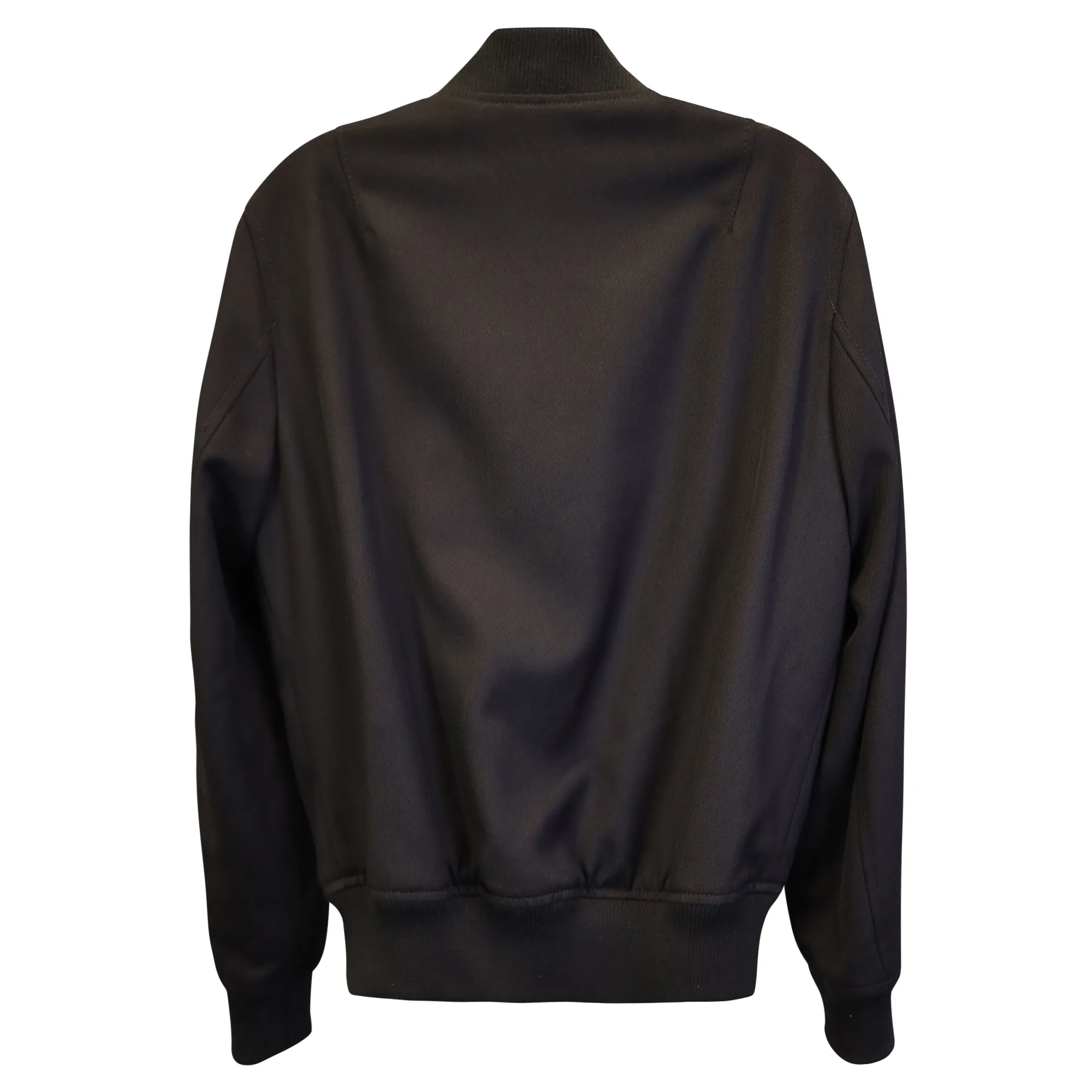 AMI Paris Twill Bomber Jacket in Black Polyester