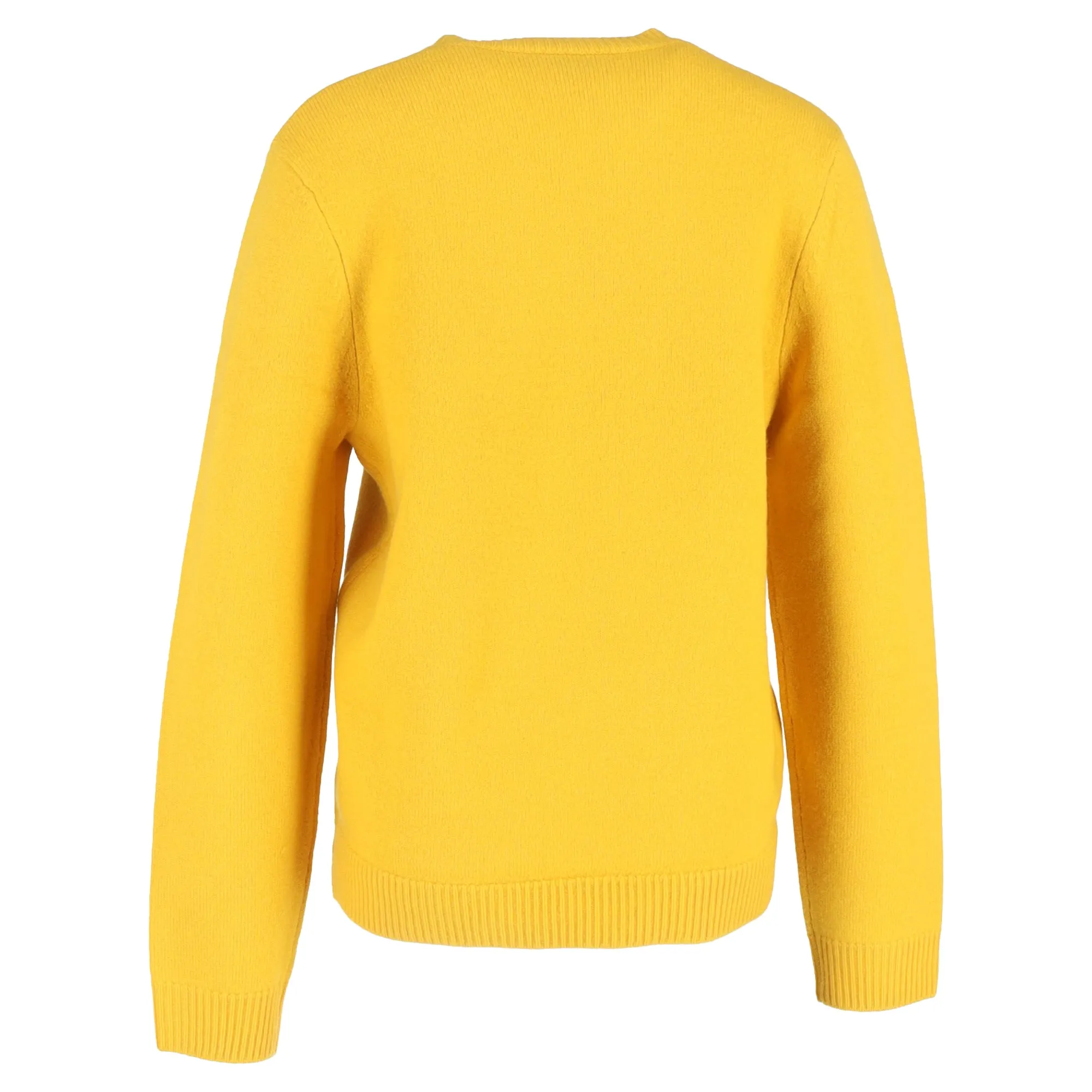 A.P.C. Logo Knitted Sweater in Yellow Wool