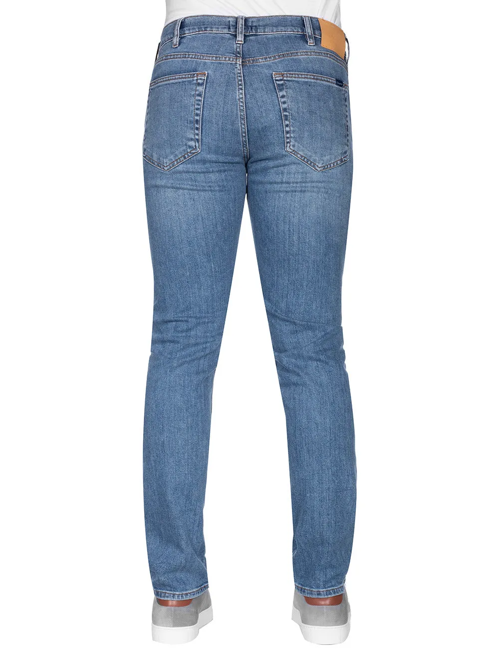 Arley Jeans Mid Blue Worn In
