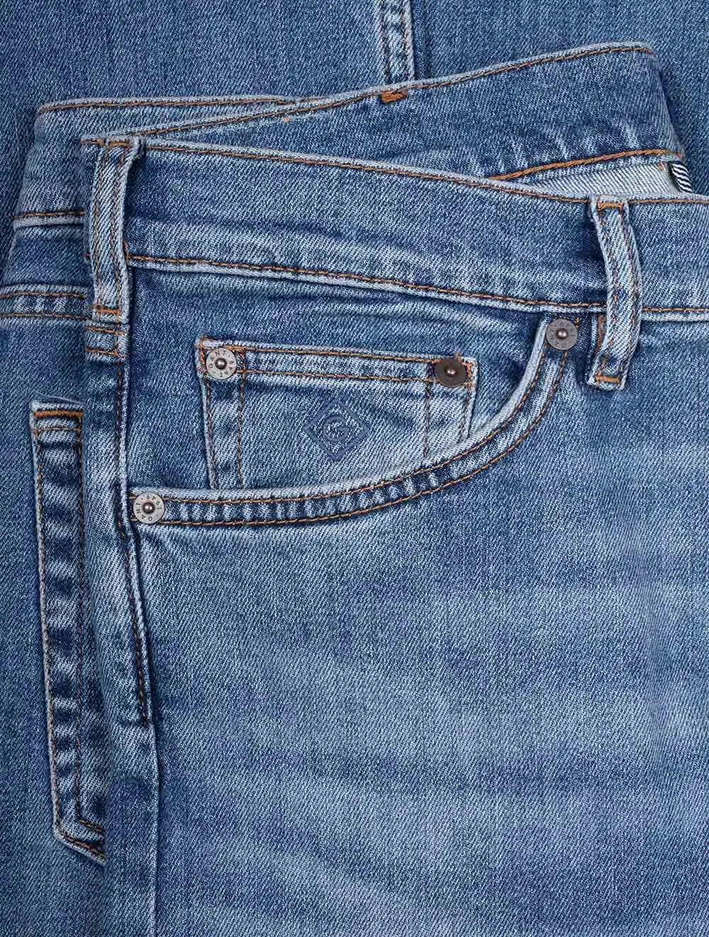 Arley Jeans Mid Blue Worn In