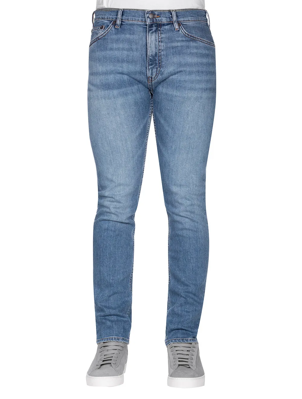 Arley Jeans Mid Blue Worn In