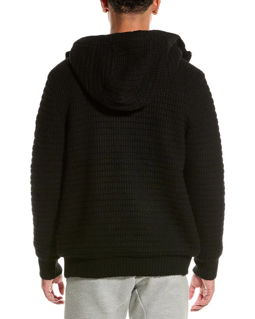 Armani Exchange Wool-Blend Knit Coat