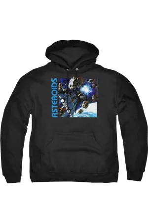 Atari 2600 Asteroids Adult Pull Over Hoodie