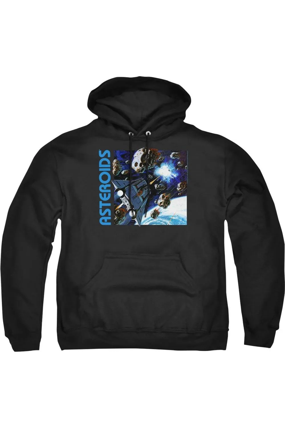 Atari 2600 Asteroids Adult Pull Over Hoodie
