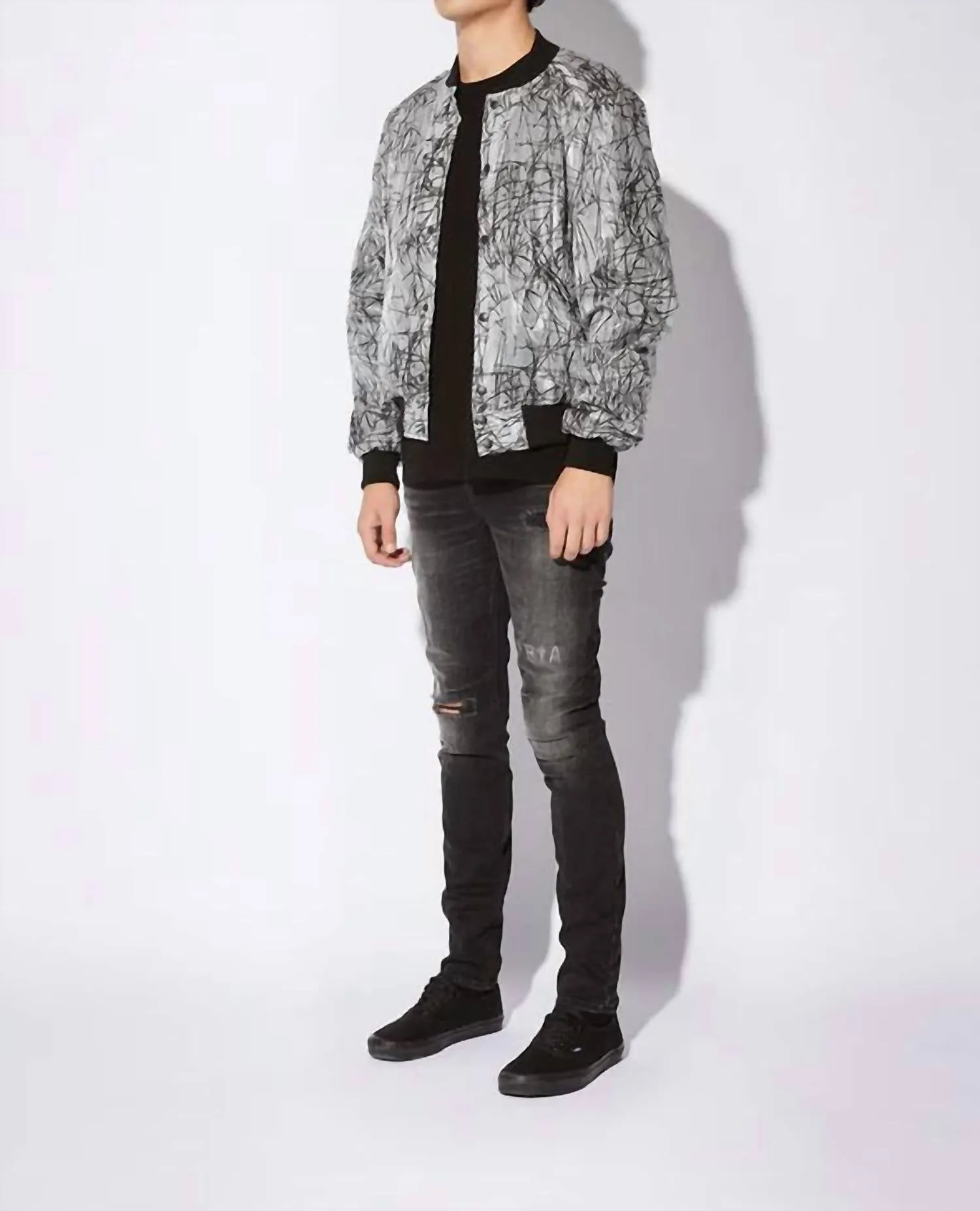 Atticus Jacket In Black Lines