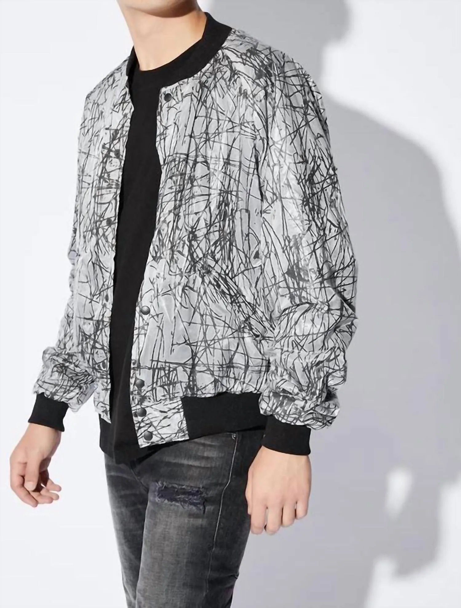 Atticus Jacket In Black Lines