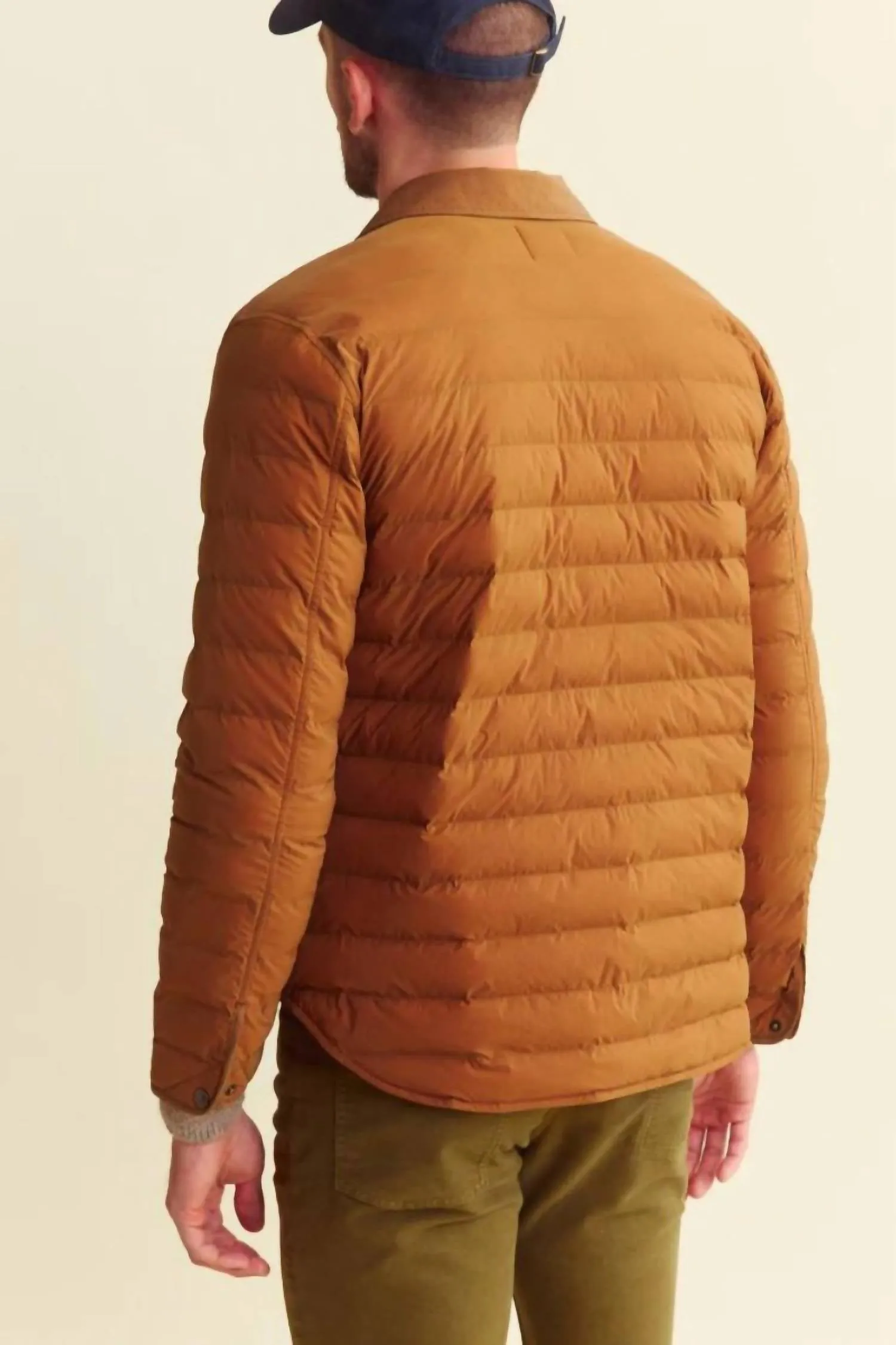 Baffle Shirt Jacket In Billy's Brown