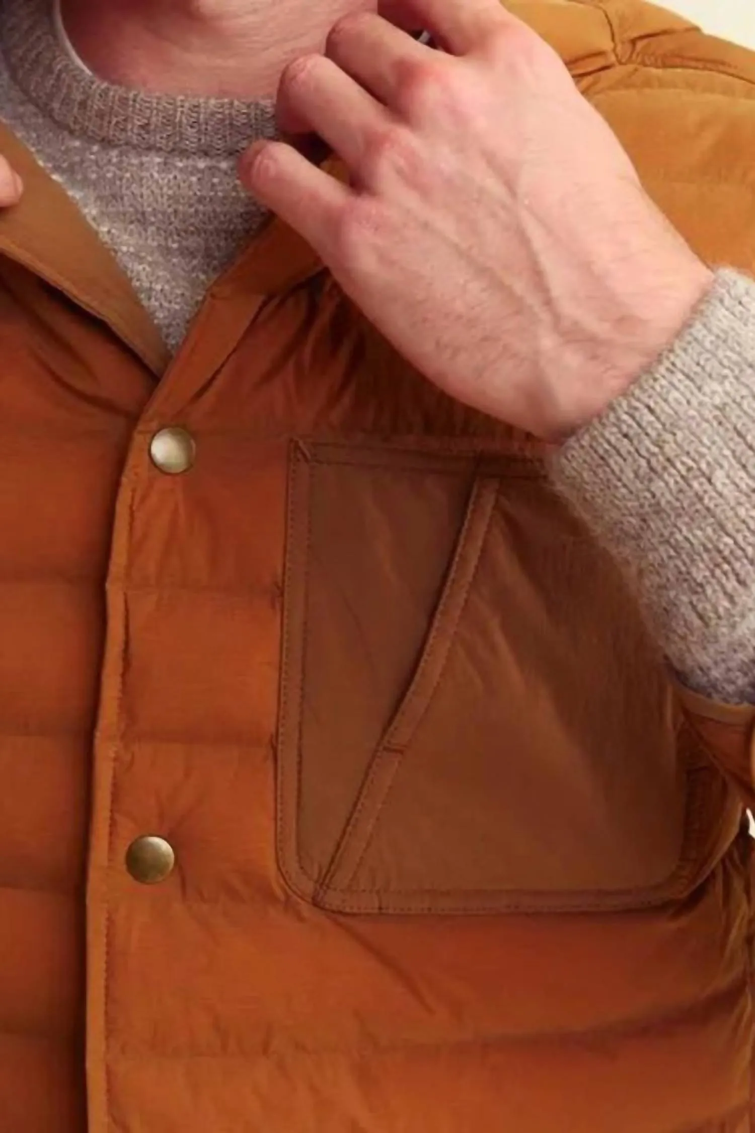 Baffle Shirt Jacket In Billy's Brown