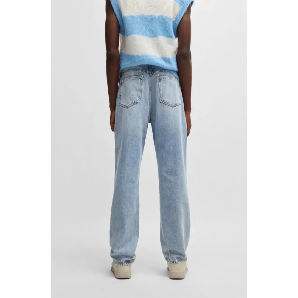 Baggy-fit jeans in heavyweight cotton denim