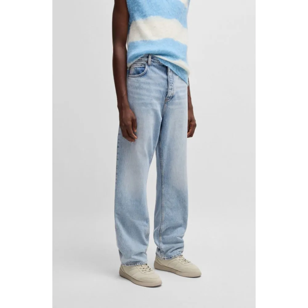 Baggy-fit jeans in heavyweight cotton denim