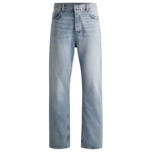 Baggy-fit jeans in heavyweight cotton denim