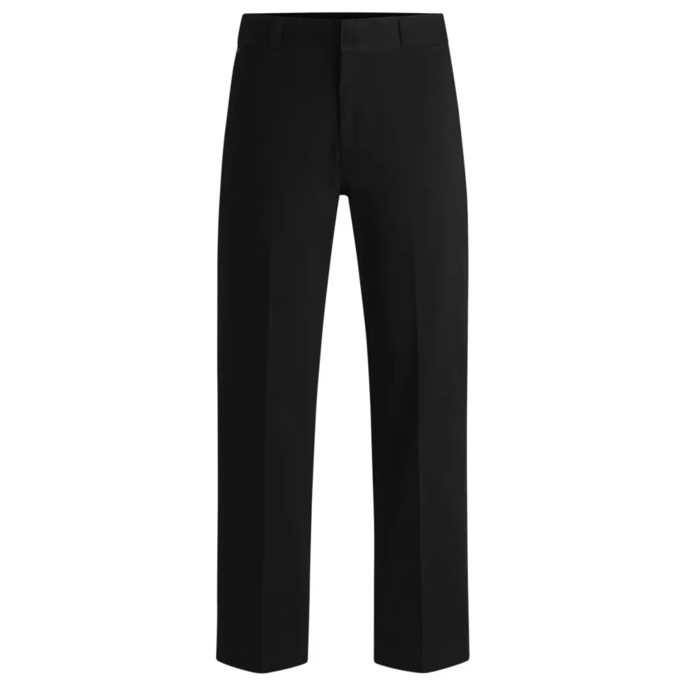 Baggy-fit trousers in cotton twill