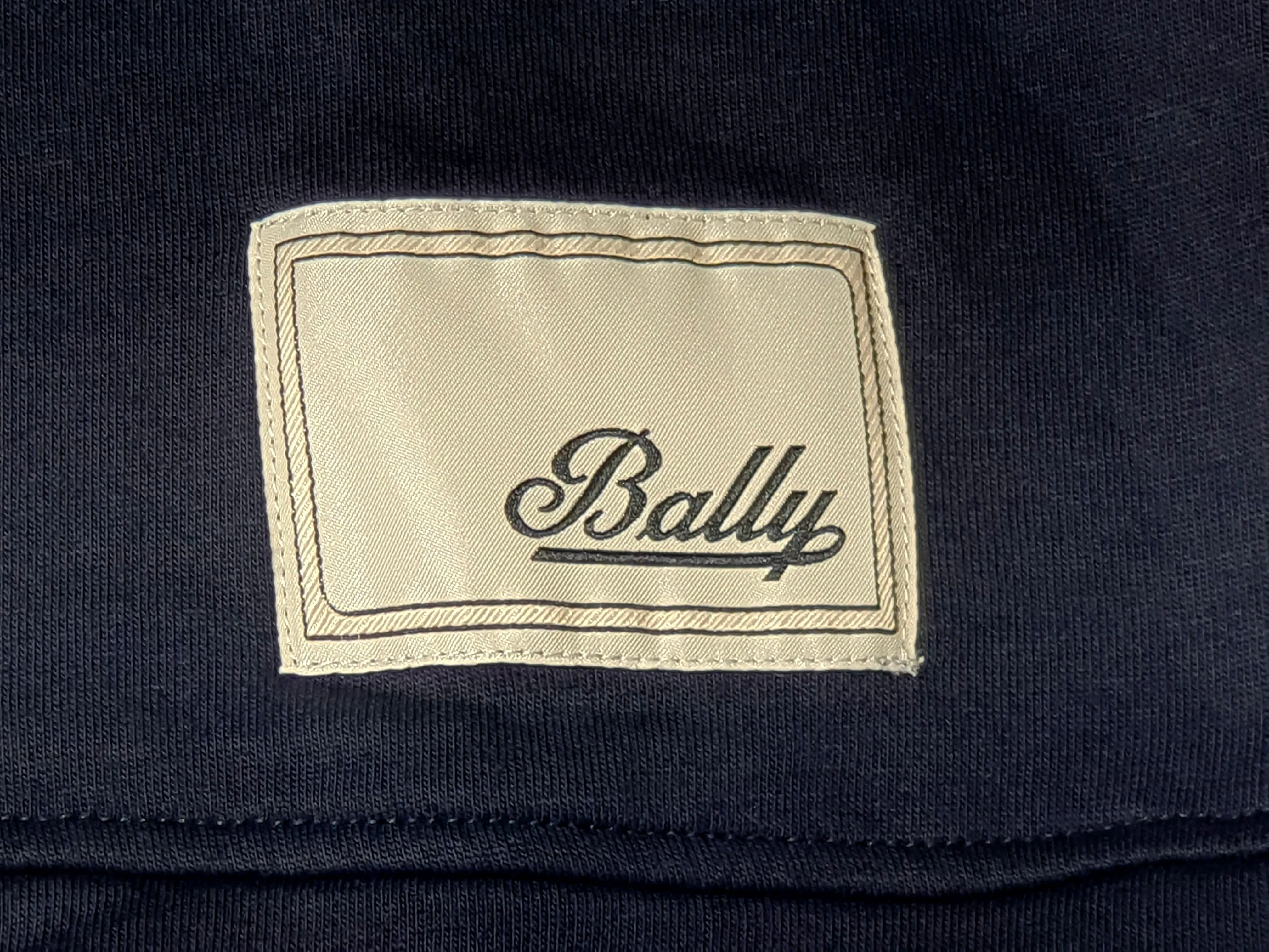 Bally 6301248 Unisex Navy Blue Hooded Sweatshirt