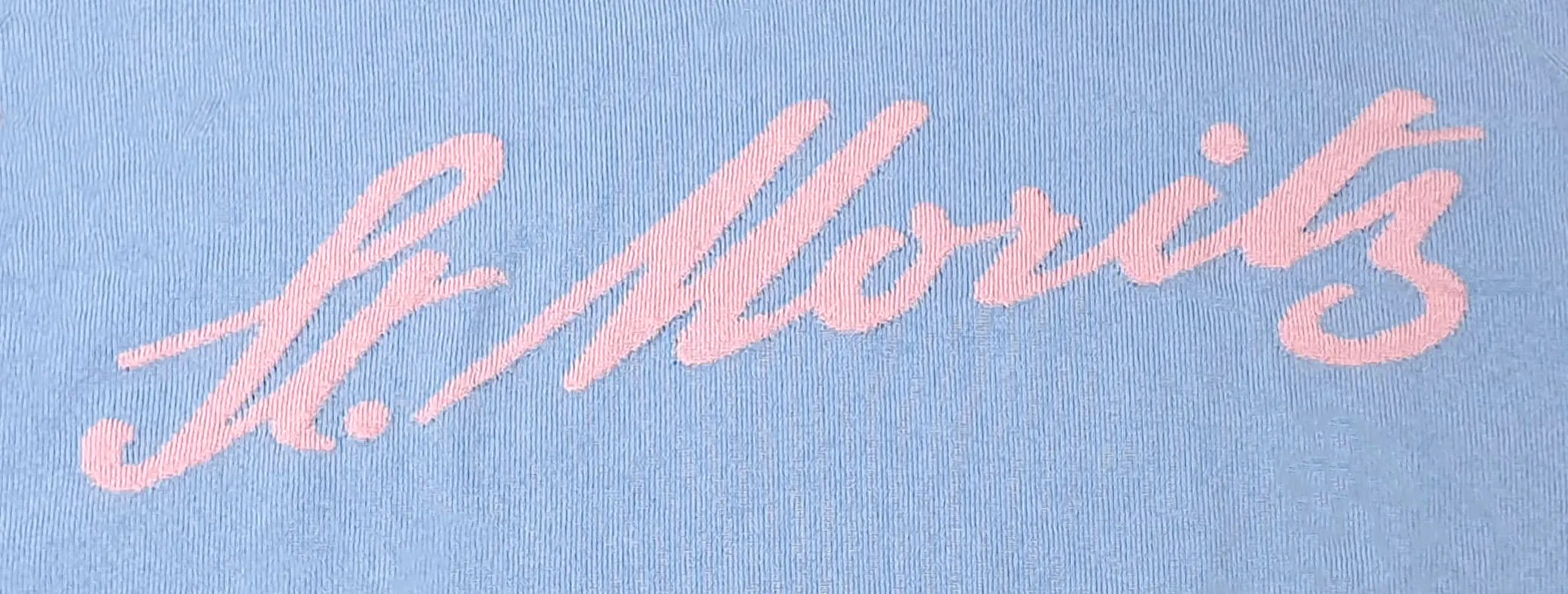 Bally 6302915 Blue/Pink Logo Cashmere Knit Wool Vest