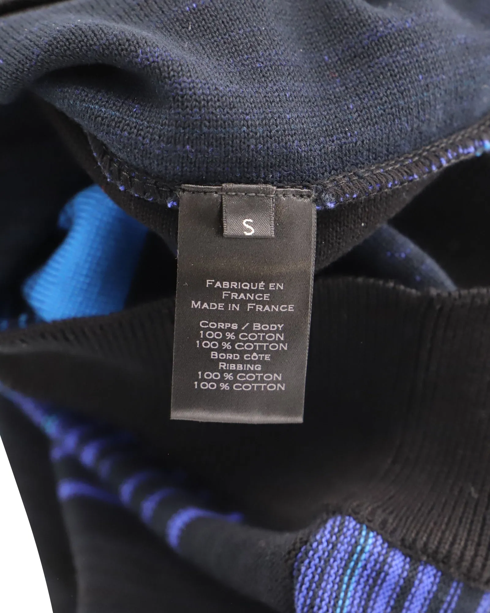 Balmain Tonal Stripe Sweatshirt in Multicolor Cotton