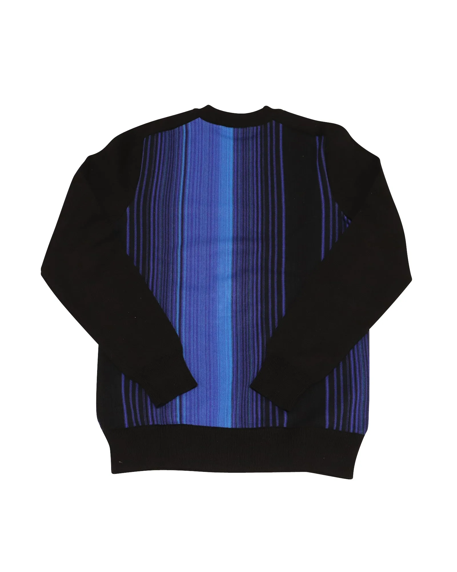 Balmain Tonal Stripe Sweatshirt in Multicolor Cotton