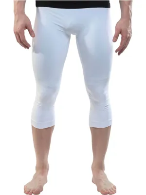 Base Layer 3/4 Compression Capri In White