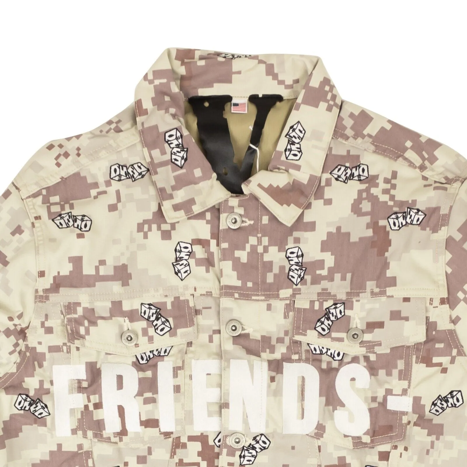 Beige Digi Camo Denim Jacket