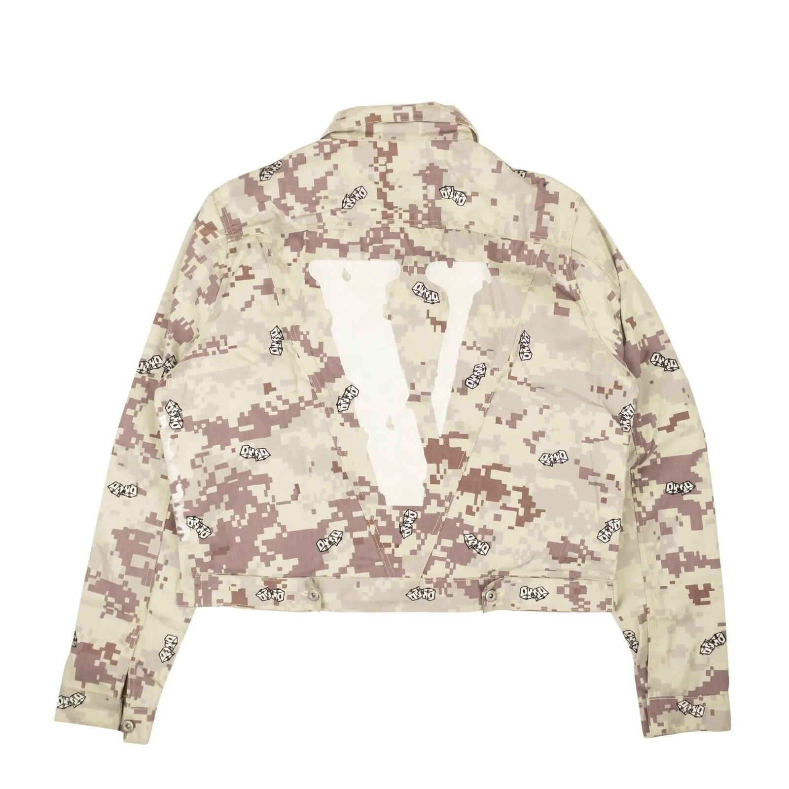 Beige Digi Camo Denim Jacket