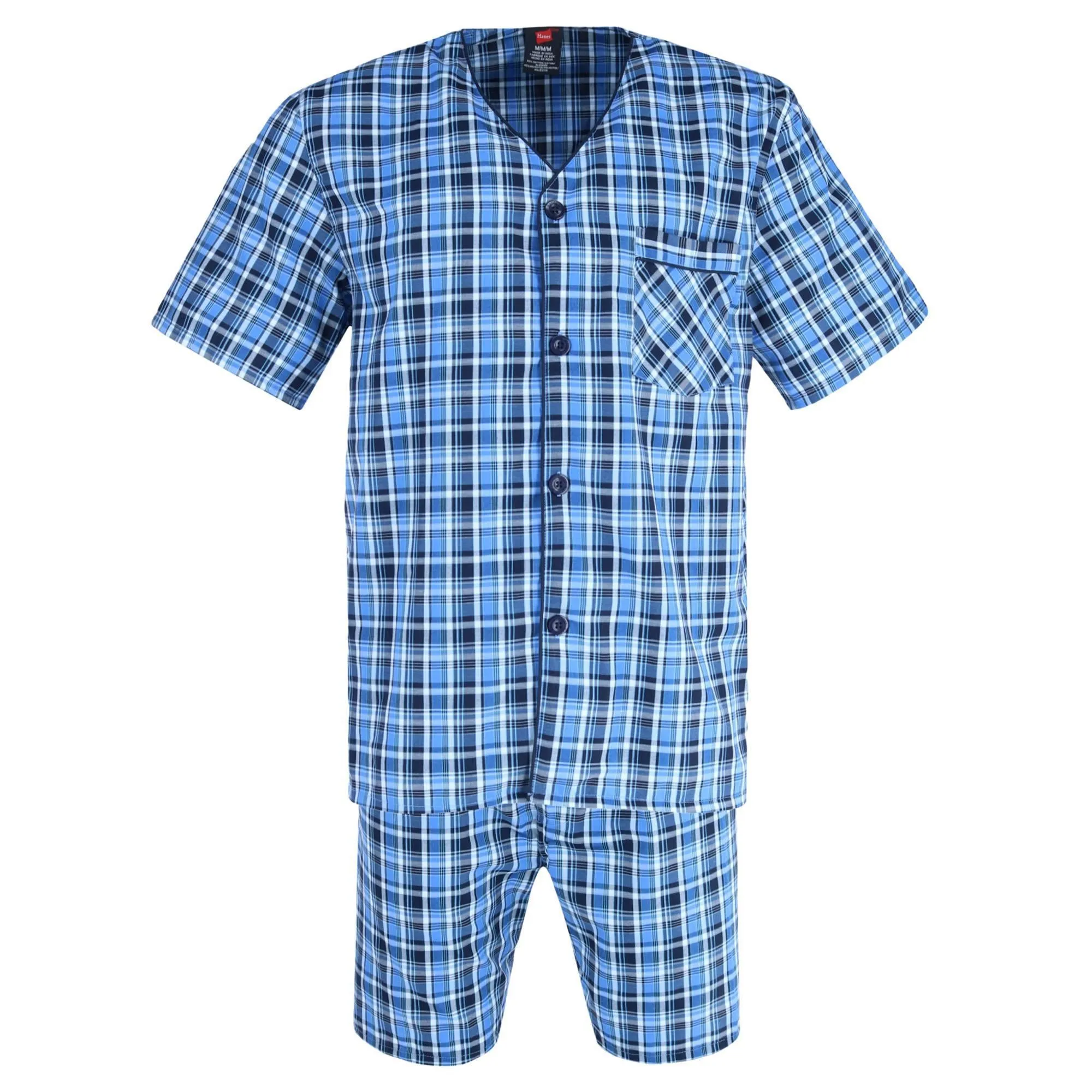 Big and Tall Short Sleeve Short Leg Pajama Set