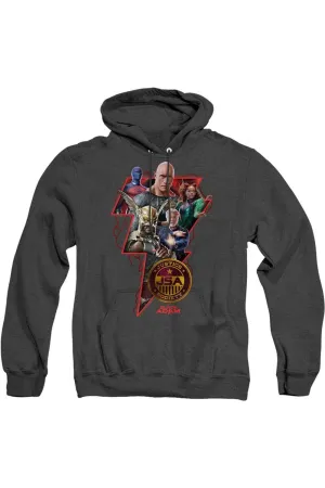 Black Adam Black Adam Character Bolt Adult Heather Hoodie / Hooded Sweatshirt