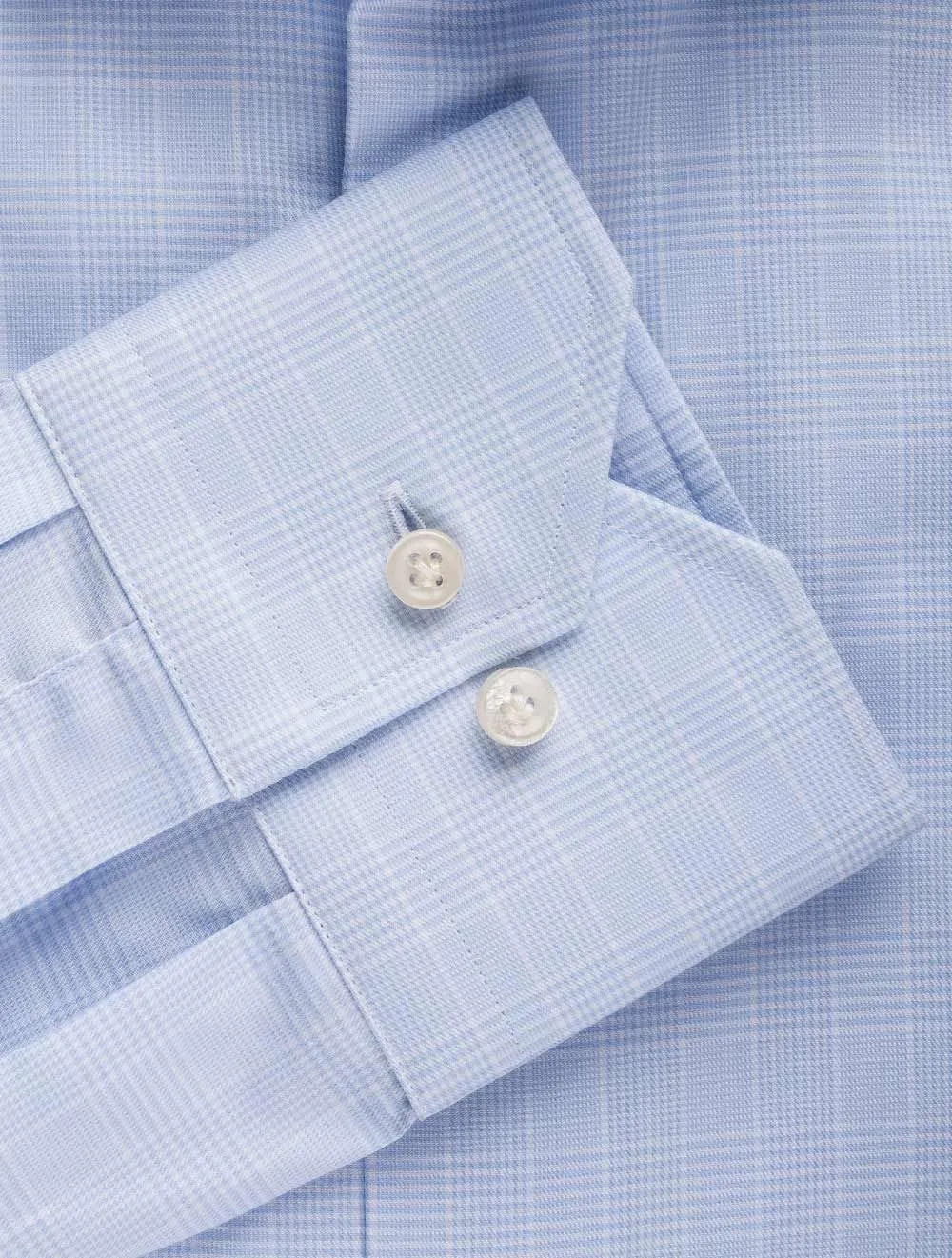 Blue Self Check Classic Fit Shirt Blue/tailo