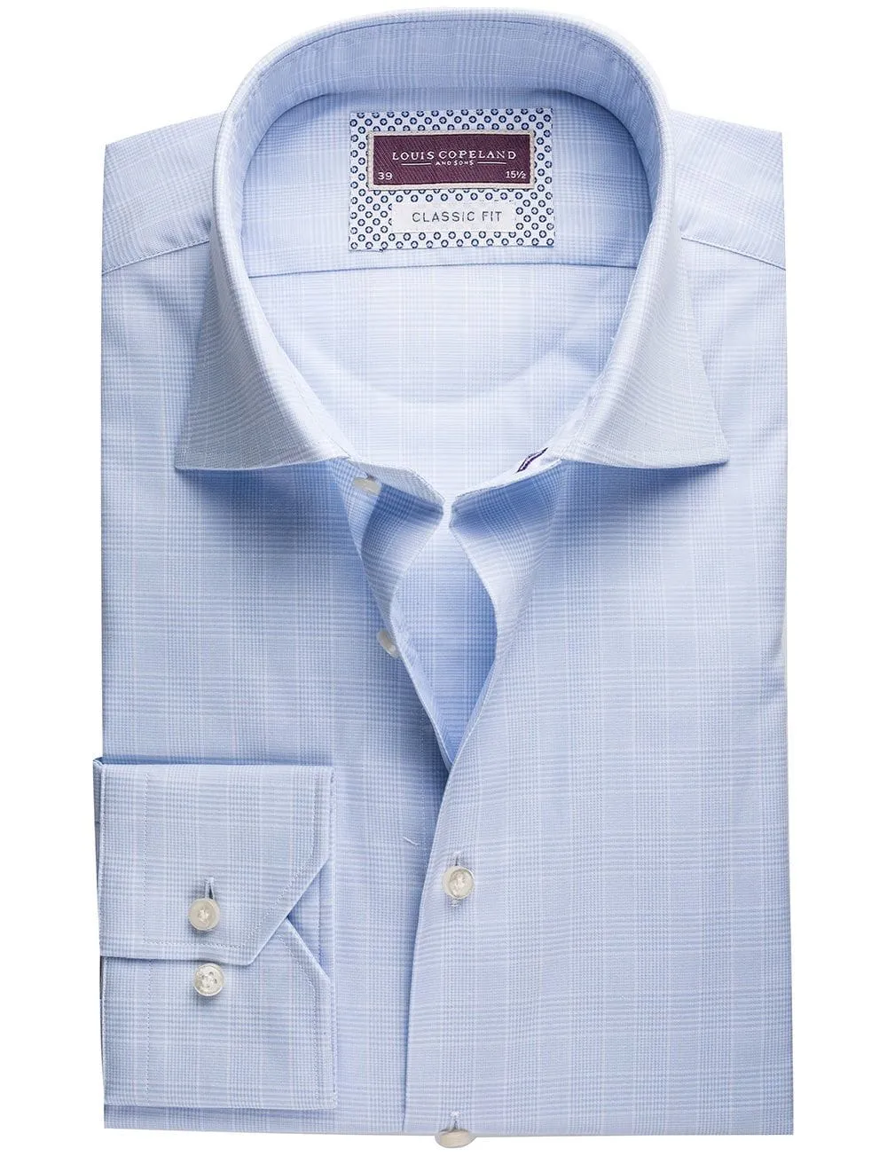 Blue Self Check Classic Fit Shirt Blue/tailo