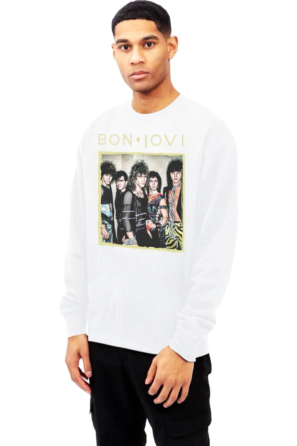 Bon Jovi Framed Adult Crewneck Sweatshirt