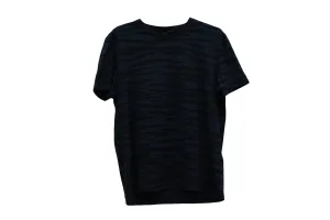 Burberry Prorsum Animal Print Crew Neck T-Shirt in Blue Cotton