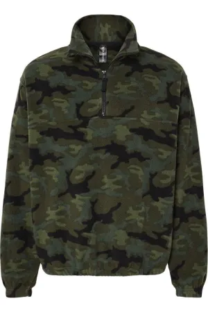 Burnside Polar Fleece Quarter-Zip Pullover