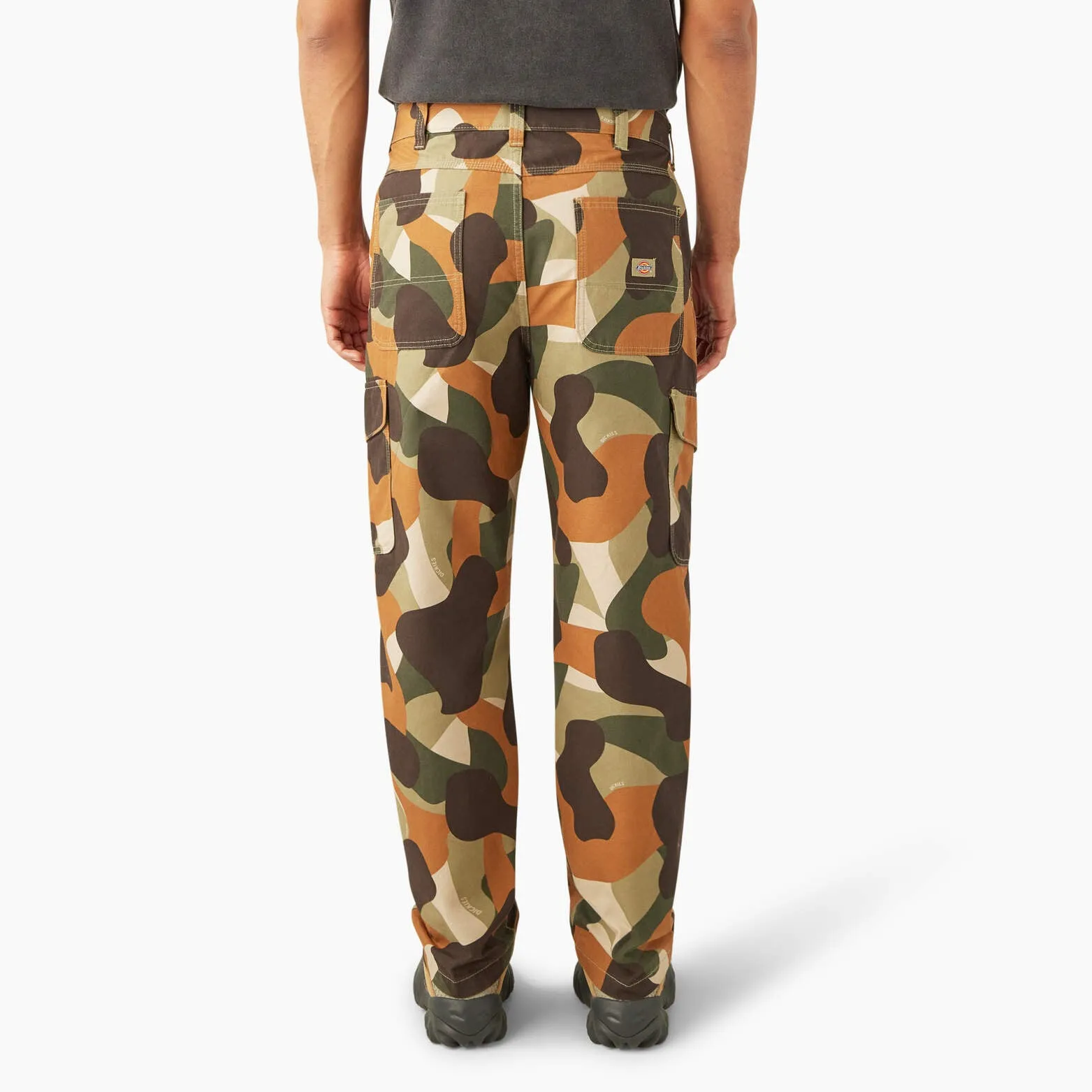 Camo Print Duck Cargo Pants