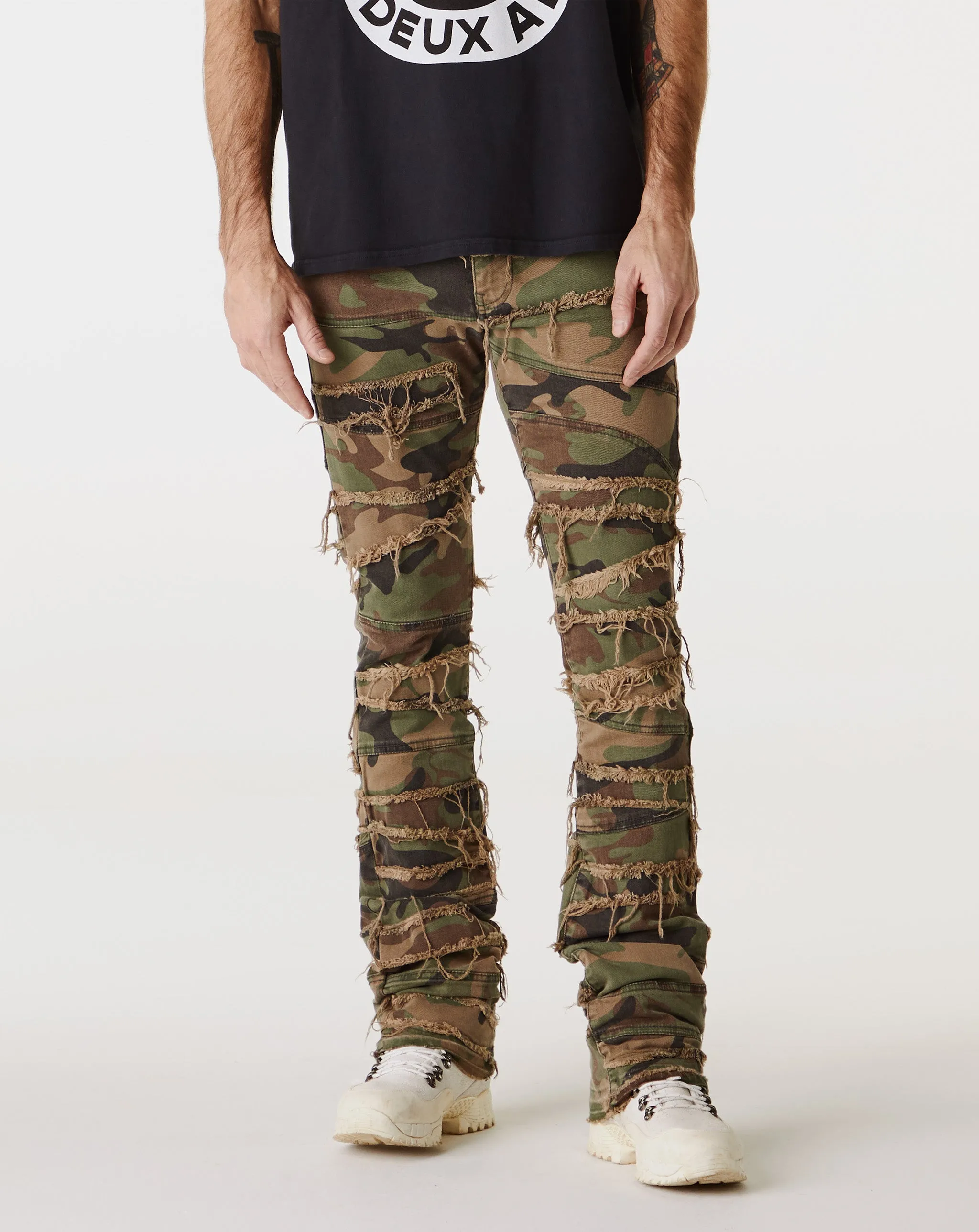 Camo With Raw Edges