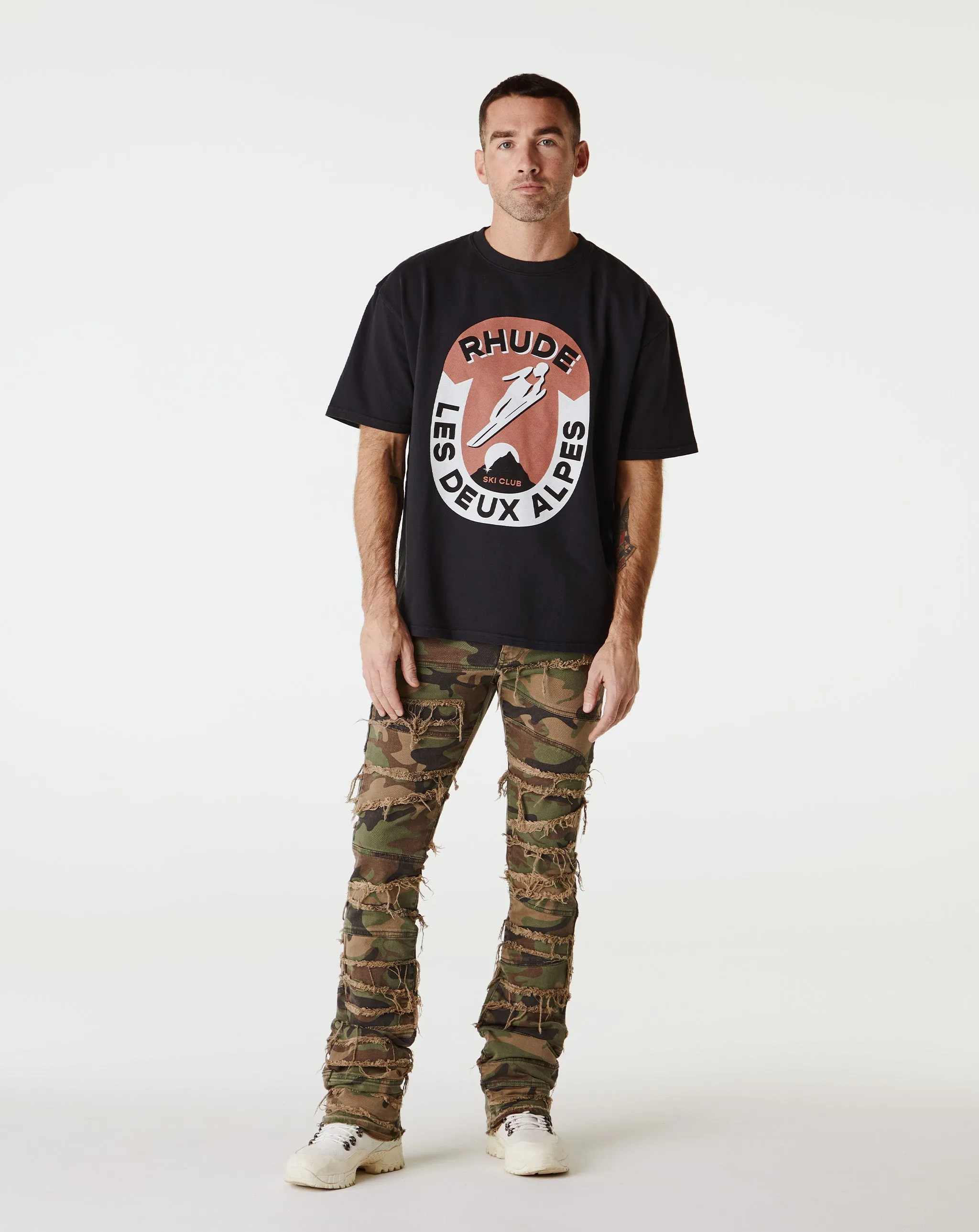 Camo With Raw Edges
