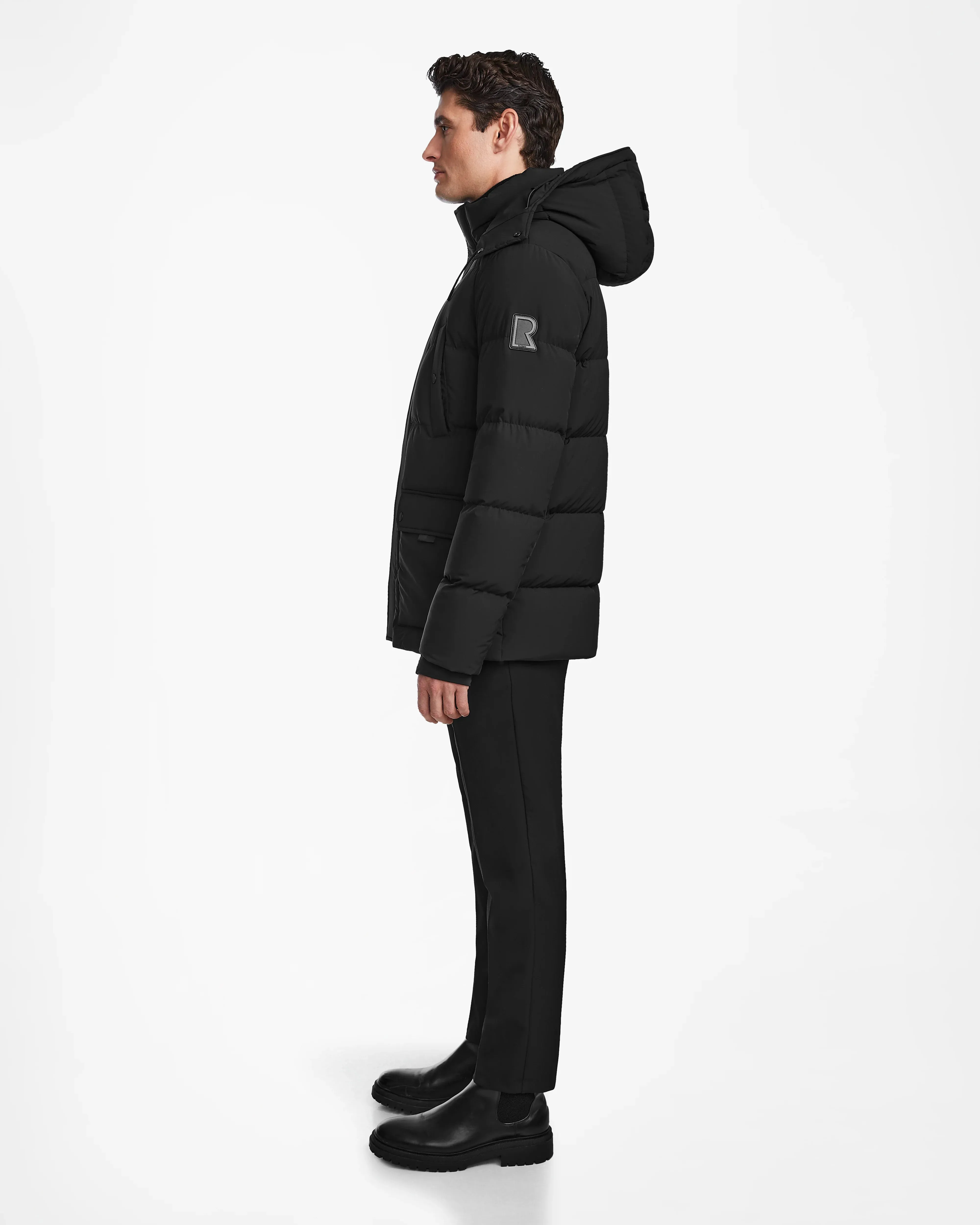 CARLOS MEN'S MATTE QUILTED DOWN PARKA