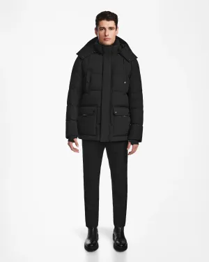 CARLOS MEN'S MATTE QUILTED DOWN PARKA