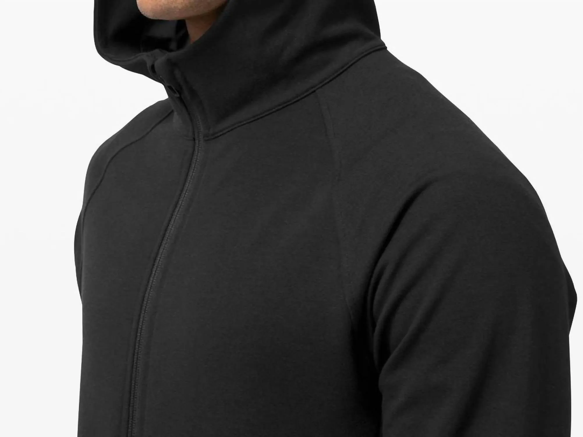 City Sweat Full Zip Hoodie In Black