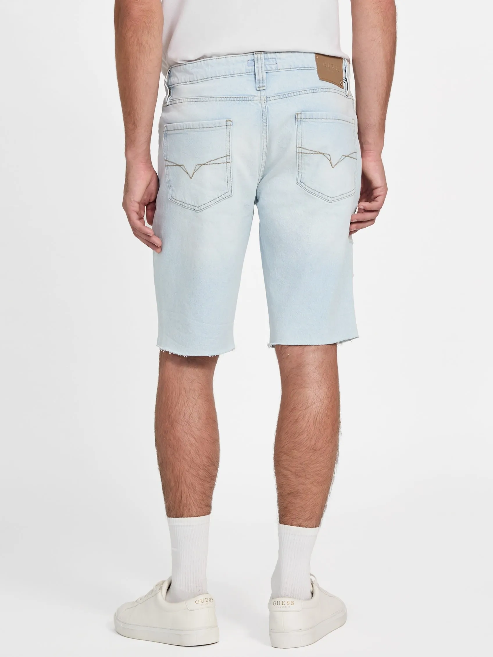 Clarke Destroyed Denim Shorts