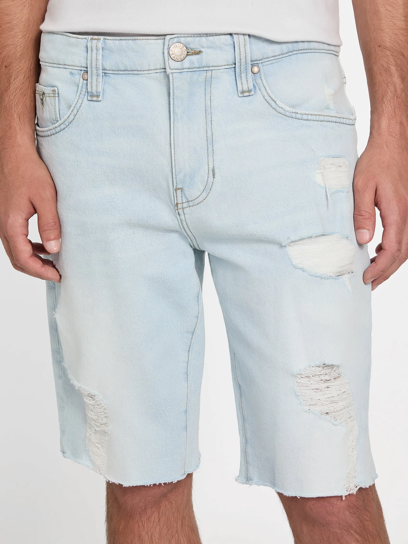 Clarke Destroyed Denim Shorts
