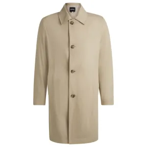 Classic-fit coat in cotton