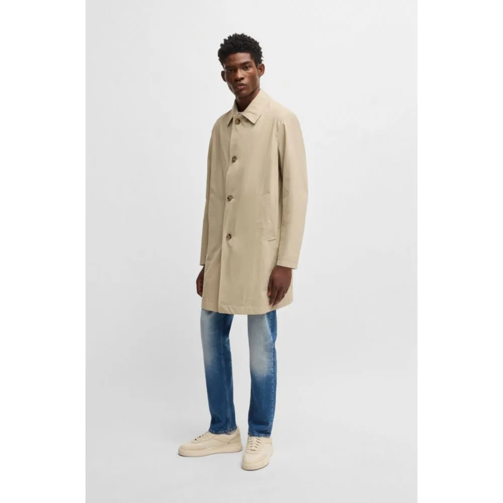 Classic-fit coat in cotton