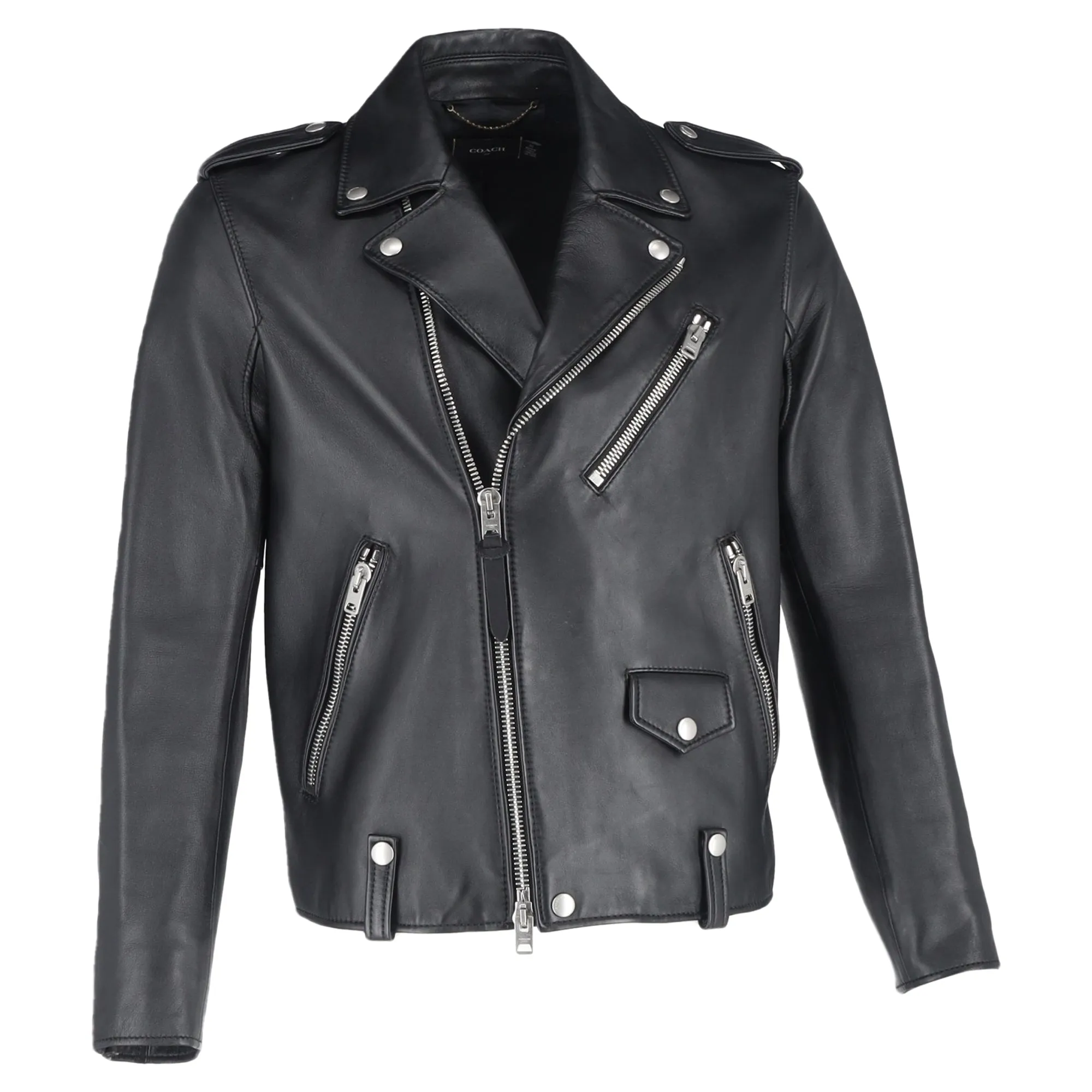 Coach 1941 Moto Jacket In Black Leather