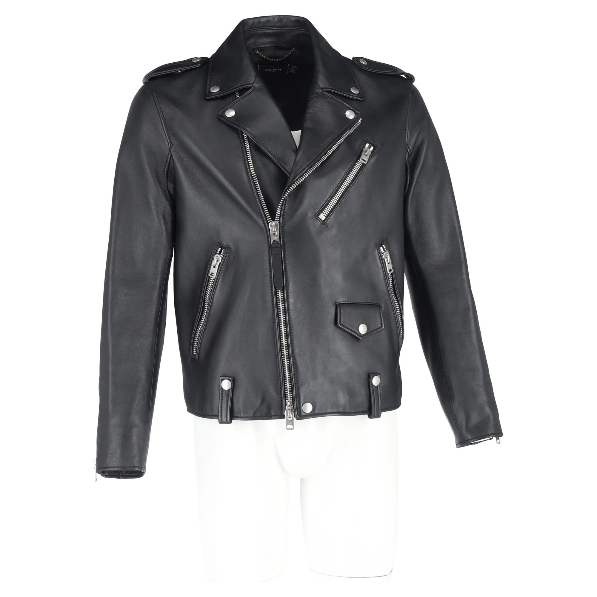 Coach 1941 Moto Jacket In Black Leather