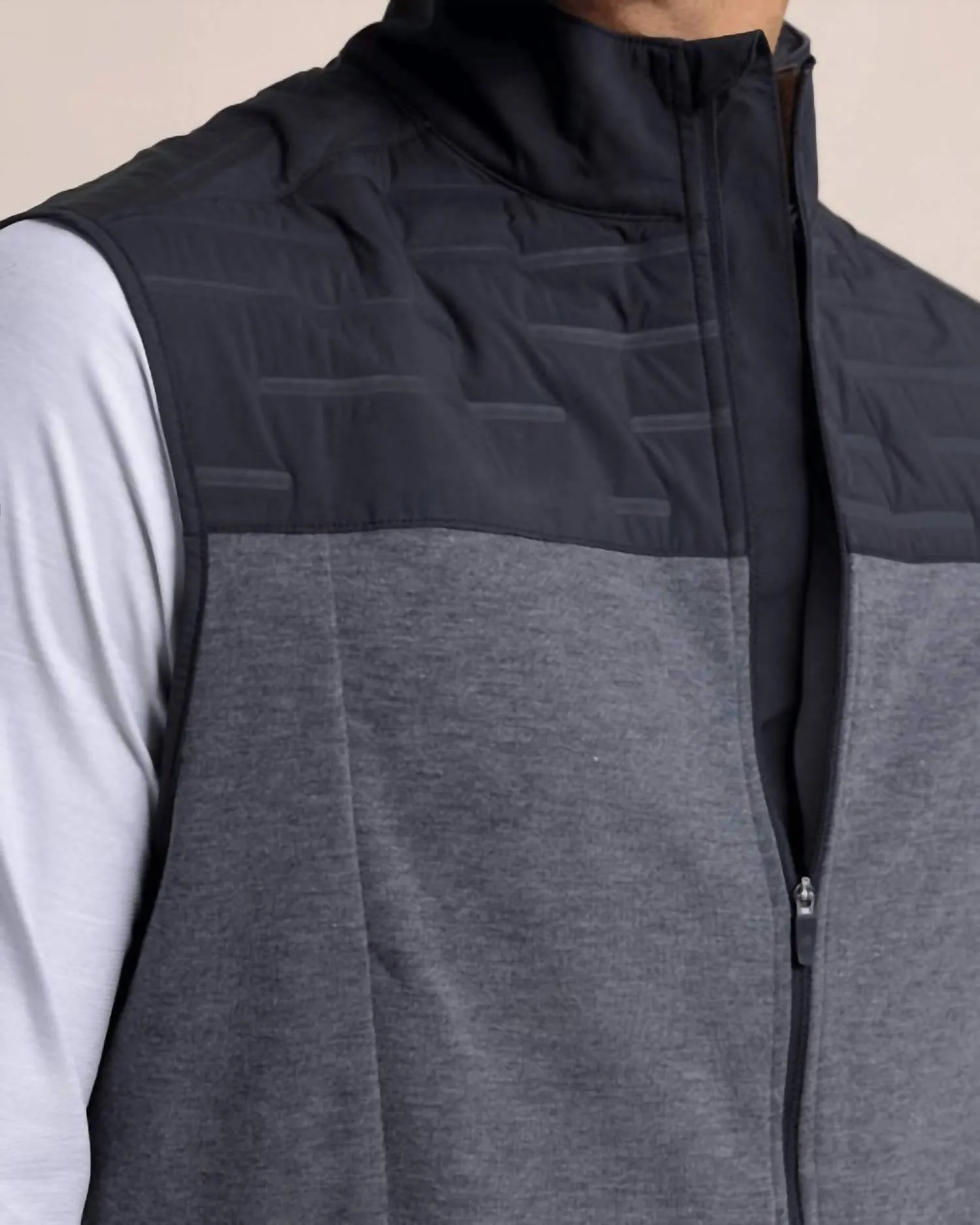 Coligny Quilted Vest In Caviar Black
